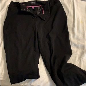 Apt 9 black curvy fit boot leg dress pants.